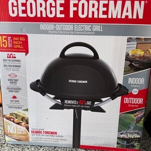 George Foreman Indoor Outdoor Electric Grill